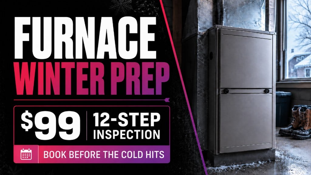 Furnace winter prep — $99 12-step furnace inspection offer for Ontario homes before cold weather