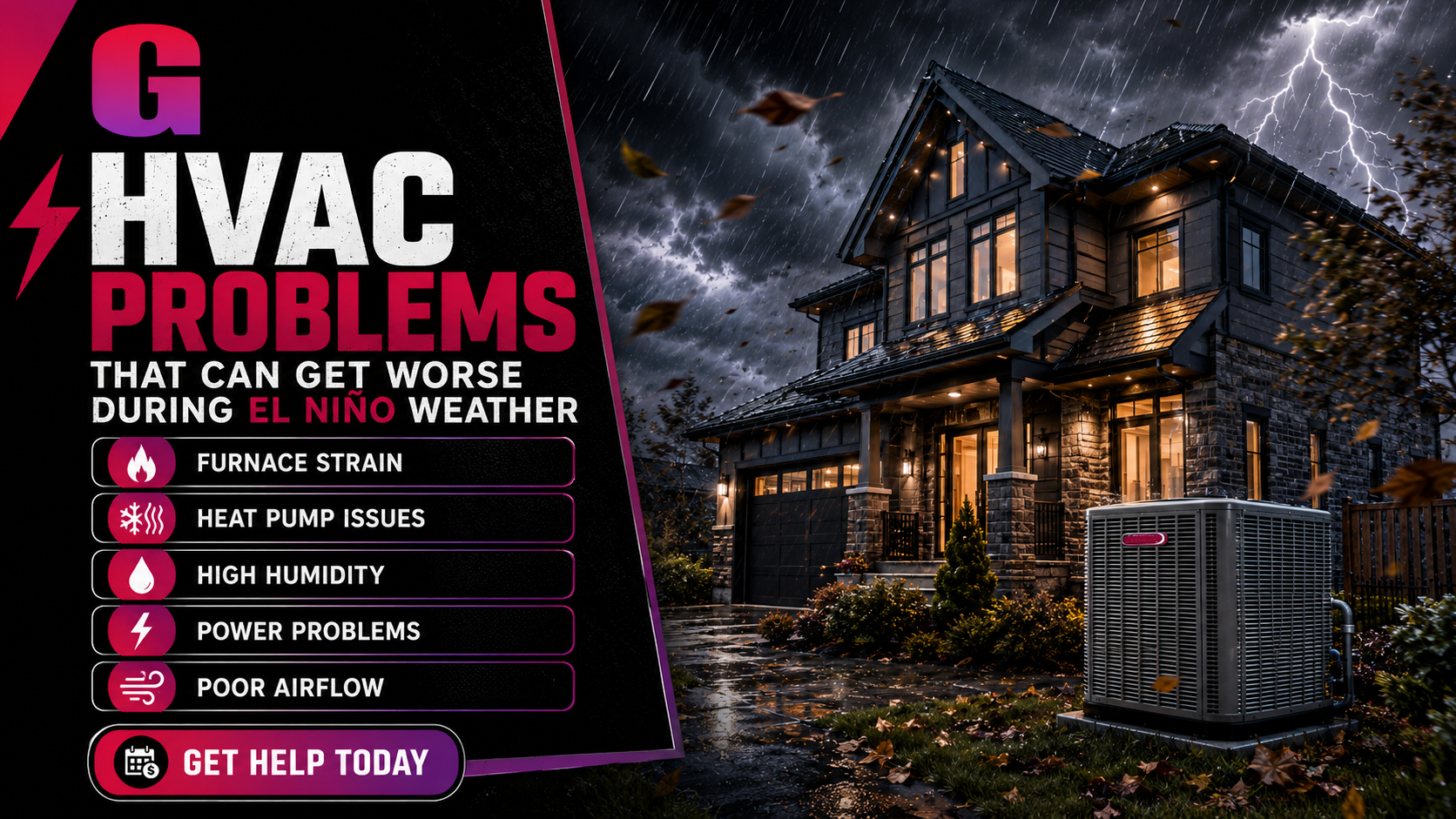 HVAC Problems That Can Get Worse During El Niño Weather